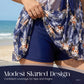 Plus Size Tummy Control 2-Piece Swimsuit Set