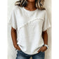 Women’s Summer Top with Raw Edge Paneling