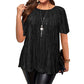 Flattering Pleated Plus Blouse