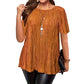 Flattering Pleated Plus Blouse
