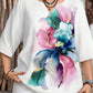 Women's Casual Button-Front V-Neck Top