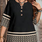 Women's Casual Button-Front V-Neck Top
