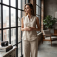Women's Minimalist Sleeveless Top & Wide-Leg Pants Set