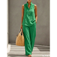Women's Minimalist Sleeveless Top & Wide-Leg Pants Set