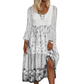 Women's Patchwork Long Sleeve Casual Dress