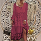 Women's Patchwork Long Sleeve Casual Dress