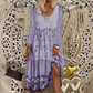 Women's Patchwork Long Sleeve Casual Dress