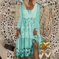 Women's Patchwork Long Sleeve Casual Dress