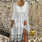 Women's Patchwork Long Sleeve Casual Dress