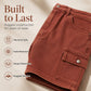 Women’s Loose Fit Denim Cargo Shorts