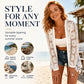 Women's Long Sleeve Sunflower Lace Mesh Cardigan