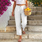 Women's Cotton Linen Straight Leg Pants