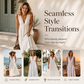 Women's Sleeveless V-Neck Pleated Dress with Pockets