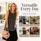 Women's Sleeveless Polka Dot & Plaid Patchwork Dress