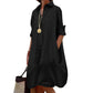 Women's Casual Button Down Shirt Dress