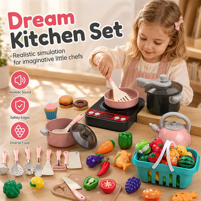 Pretend Play Kitchen Toy Set