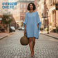 Women's Oversized Batwing Sleeve Dress