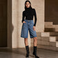 Women's Classic Straight-Leg Denim Crop Pants