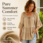 Women's 3/4 Bell Sleeve Tiered Ruffle Top