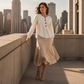 Women's Elegant Long Sleeve V Neck Velvet Top