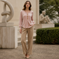Women's Elegant Long Sleeve V Neck Velvet Top