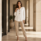 Women's Elegant Long Sleeve V Neck Velvet Top