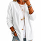 Women's Casual Collarless Button Cardigan Jacket
