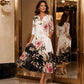 Women's Casual V-Neck Printed Dress