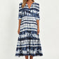 Women's Casual V-Neck Printed Dress
