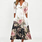 Women's Casual V-Neck Printed Dress