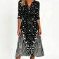Women's Casual V-Neck Printed Dress