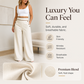 Women's High-Waisted Wide-Leg Pants with Contrast Trim