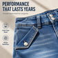Women's High Waisted Knee Length Jean Shorts