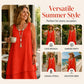 Women's Sleeveless Double Layer Dress