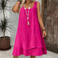 Women's Sleeveless Double Layer Dress