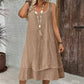 Women's Sleeveless Double Layer Dress