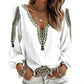 ✨🛍️Fresh Drop - V-Neck 3D Print Long Sleeve – Flattering Fit & Modern Aesthetic for Any Wardrobe