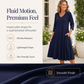 Women's Casual V-Neck Midi Dress
