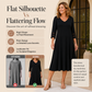 Women's Casual V-Neck Midi Dress