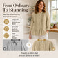 Women's Casual Stand Collar Pleated Shirt