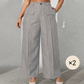 Women's High-Waisted Suit Pants