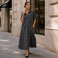 Women's Loose-Fit Button-Down Denim Dress