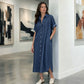 Women's Loose-Fit Button-Down Denim Dress