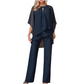 Elegant Asymmetrical Two-Piece Pant Set