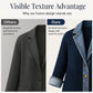 Women’s Elegant Denim Spliced Ribbed Knit Coat