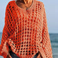Women’s Casual Solid Color Crochet Knit Top