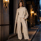 Women's Turtleneck Top & Wide-Leg Pants Set
