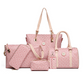 Women 6-Piece Handbag Set Fashion Bone Pattern