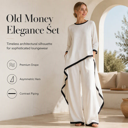 Women's Casual Tunic and Wide Leg Pants Set
