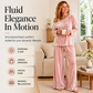Women's Off-Shoulder Top & Wide-Leg Pants Set